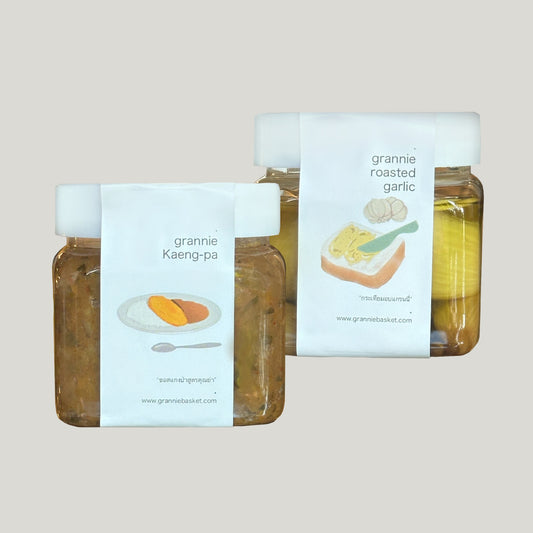 DUO set (Kaeng-pa spread & Roasted garlic spread) เซตคู่แกงป่าและกระเทียมอบ